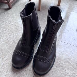 Kids Leather Paddock Riding Boots